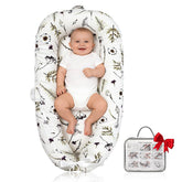 Meindoovm Baby Lounger forest cover shows breathable organic cotton for daytime comfort