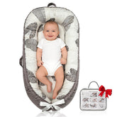 Meindoovm baby lounger close-up of soft organic cotton for gentle comfort.