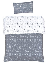 MEJU Rocket Planet duvet cover 43x59 with bright cartoon space design for cozy kids' sleep.