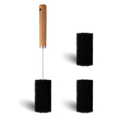Mektler water bottle cleaner with a 12-inch handle reaches deep bottles for thorough cleaning.