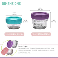 melii baby food jar shows 2oz size for portion-controlled feeds.