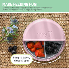 melii Bento Spin dishwasher-safe top rack convenience for busy families.