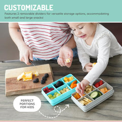 melii Mini Snackle Box doubles as arts and crafts storage for small parts.