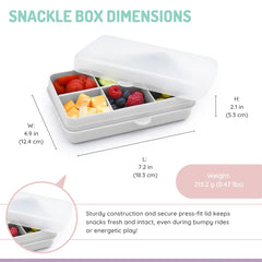 melii Mini Snackle Box removable dividers customize snack sizes and crafts.
