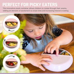 melii Spin Snack Container BPA-free materials for safe snack storage