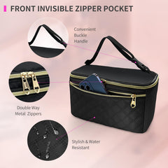 MELINON wearable pump bag interior shows two detachable dividers for organization.