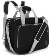 Mellories 4in1 convertible diaper bag tote front view shows versatile carry options for parents.