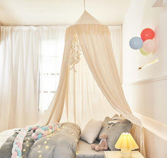 Mengersi bed canopy cotton canvas material feels soft and breathable