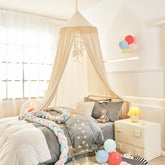 Mengersi kids bed canopy ivory-dome creates a cozy sleep space for kids