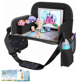 MENZOKE kids travel tray with dry erase board keeps little artists engaged on long car rides.