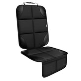 Meolsaek car seat protector in black uses 600D fabric for durable guarding against wear.
