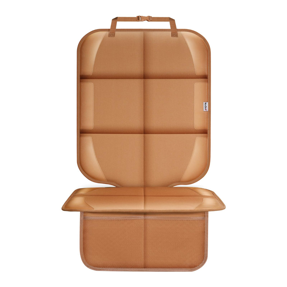 Meolsaek car seat protector 600D fabric guard against spills during rides.