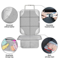 Meolsaek car seat protector features anti-slip backing for a secure fit.
