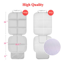 Meolsaek car seat protector anti-slip underside—helps stay in place during rides.