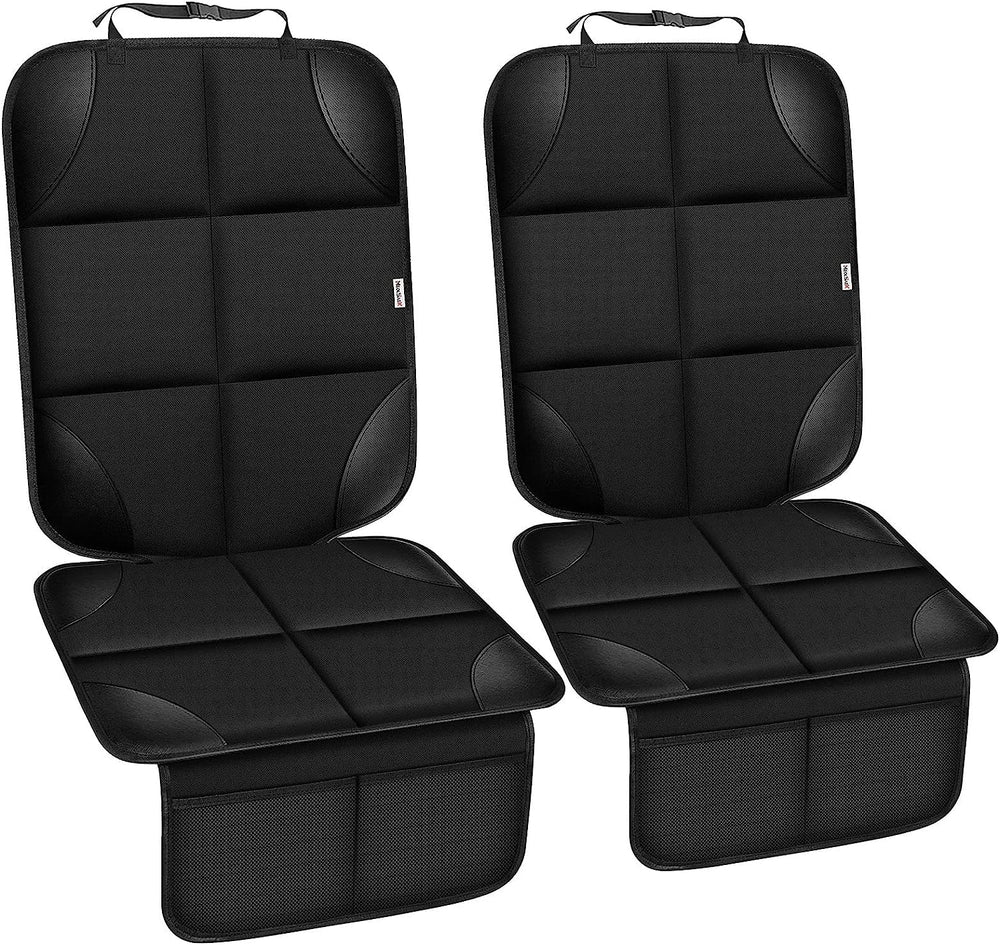 Meolsaek car seat protector backrest with durable padding guards upholstery.