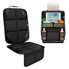 Meolsaek car seat protector under baby seat shields upholstery from spills