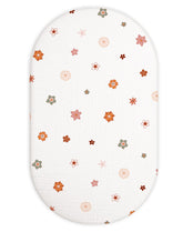 Meowcards bassinet sheet rectangle-fit in breathable muslin for cozy sleep