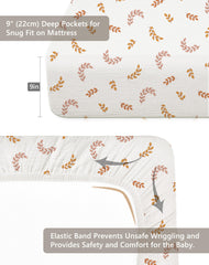 Meowcards crib sheet 28x52 standard fit for crib or toddler bed.