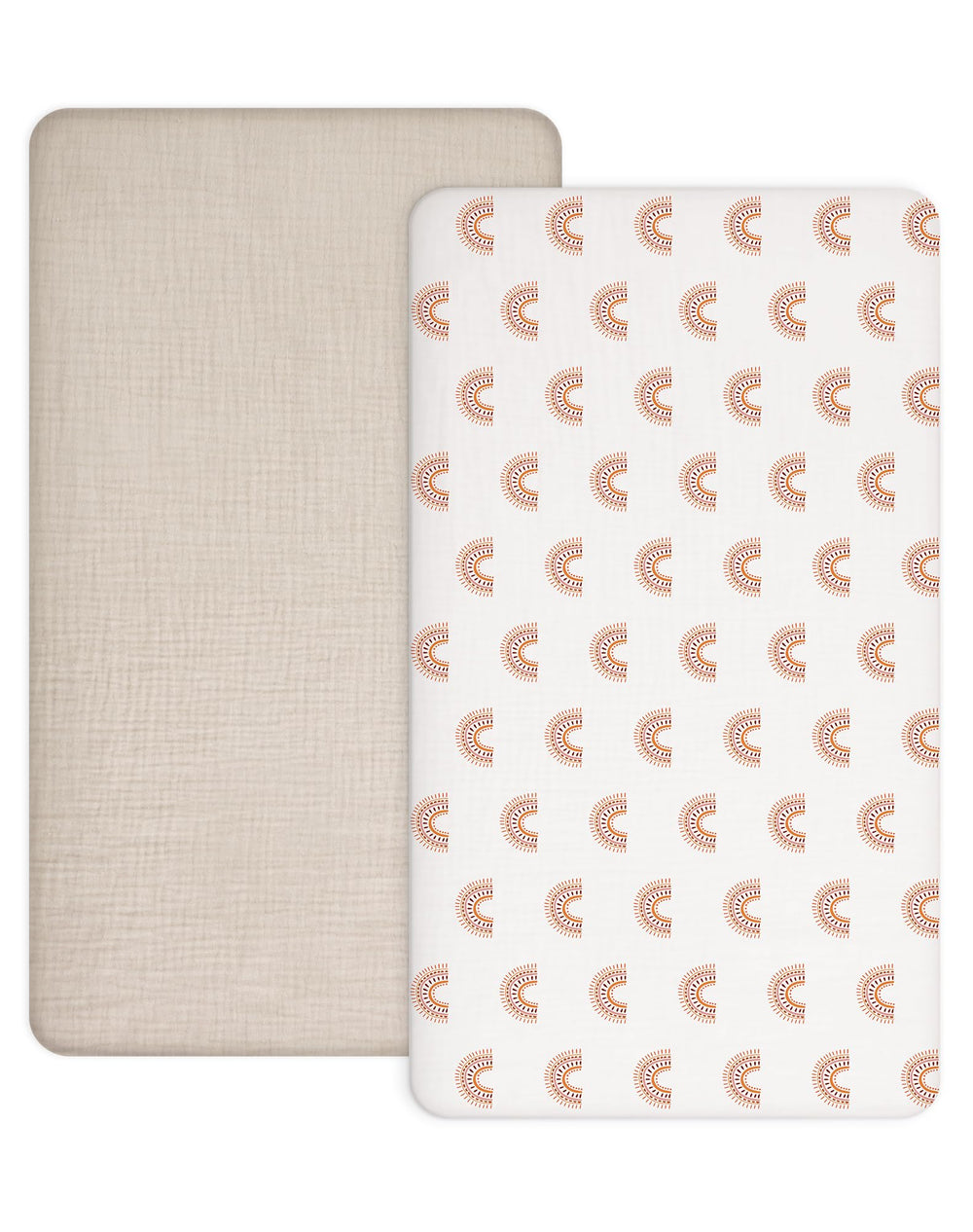Meowcards crib sheet muslin texture for soft baby skin