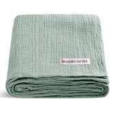Meowcards swaddle soft double-muslin texture for gentle baby skin comfort