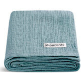 Meowcards soft double-muslin swaddle blanket for gentle newborn cuddles