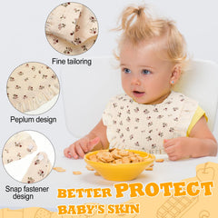 Mepase baby bib with cute ruffle design adds stylish daily wear