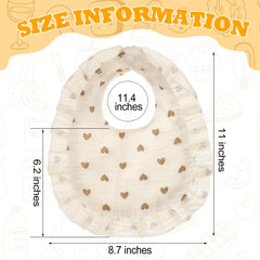 Mepase baby bib soft breathable cotton keeps delicate skin comfortable