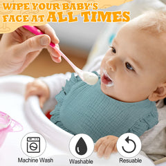 Mepase newborn-size bibs folded compact for travel