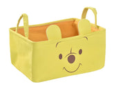 MeracMelli storage nursery basket front view with Winnie bear design for toy organization