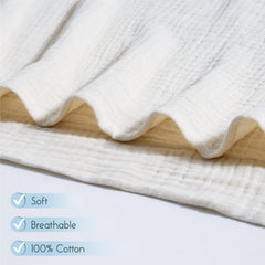 Meracorallo Muslin Swaddle Blanket baby-wrapped scene emphasizes snug wrap potential.