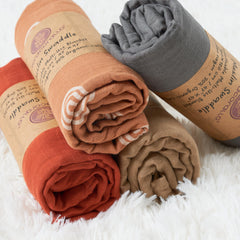 Meracorallo Muslin Swaddle Blanket soft texture close-up highlights bamboo-rayon softness for baby skin.