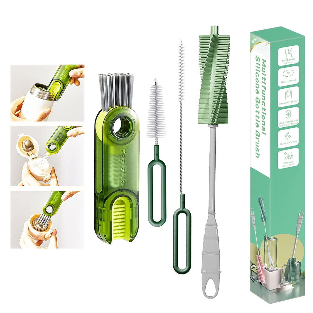 Meritpick 3-in-1 bottle cleaner set main image shows versatile all-bottle cleaning in one tool.