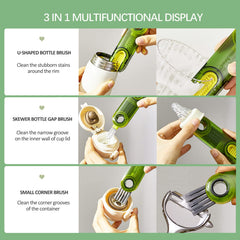 Meritpick u-shaped mouth brush highlights easy access to the rim for stubborn stains.