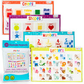Merka disposable placemats shapes design aids shape recognition during meals.