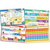 merka kids placemats set with counting illustrations for interactive mealtime learning