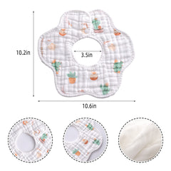 Merlinae Muslin Bibs close-up shows absorbent front layer