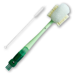 Meruya 5-in-1 bottle brush set front view for thorough bottle cleaning in seconds