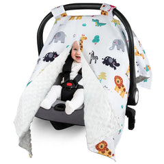 Metplus 2in1 baby car seat cover with peekaboo opening for quick checks