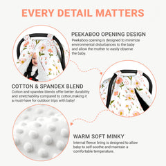 Metplus 2 in 1 car seat cover offers 360° coverage for sun, wind, and dust protection.