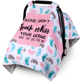 Metplus 2in1 car seat cover closed view enhances privacy and portability.