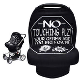 Metplus car seat cover baby canopy shields sun and wind for outings.