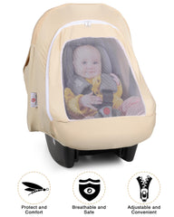 Metplus easy-access car seat cover simplifies diaper changes on the go