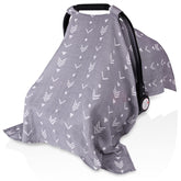 Metplus muslin car seat canopy Arrow offers 360° sun and breeze protection.