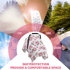 Metplus lightweight muslin fabric ensuring air flow during warm weather outings