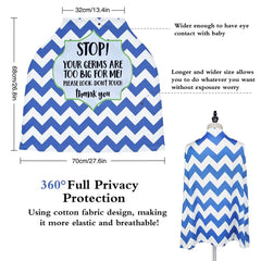 Metplus nursing cover privacy feature highlights breathable fabric for feeding.