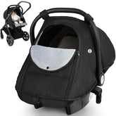 Metplus winter car seat cover waterproof shell shields baby from rain and wind during outings.