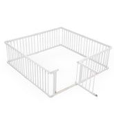 MEWANG wooden playpen with closed gate for safe, contained playtime