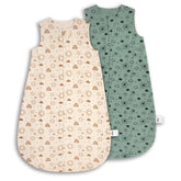 MEXXI baby sleep sack 4-layer muslin close-up shows soft, breathable fabric for cozy nights