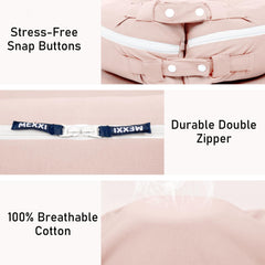 MEXXI dockatot-compatible cover baby pink shot—fits DockATOT Deluxe and Docks securely
