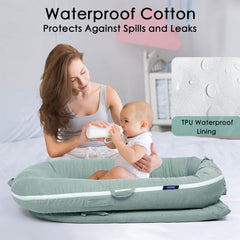 MEXXI cover with hidden zippers and snap buttons enables easy cleaning.